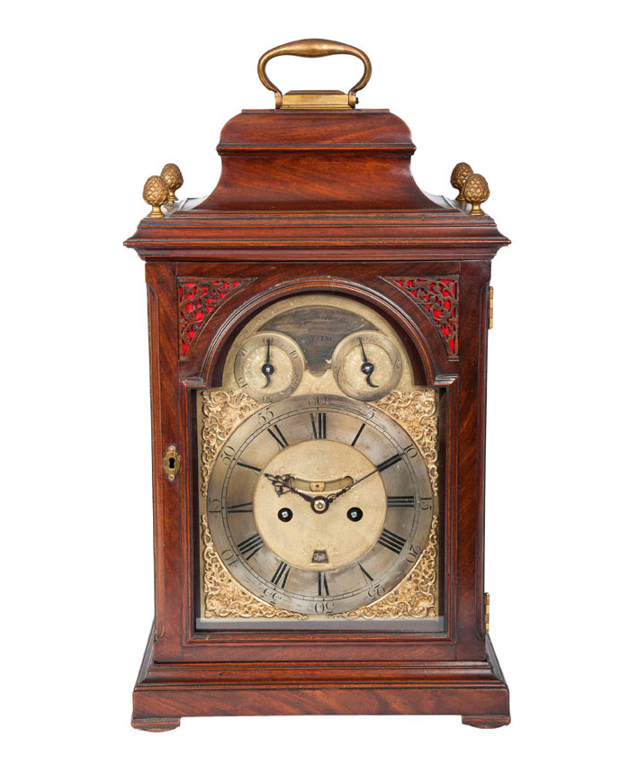A Georgian II bracket clock