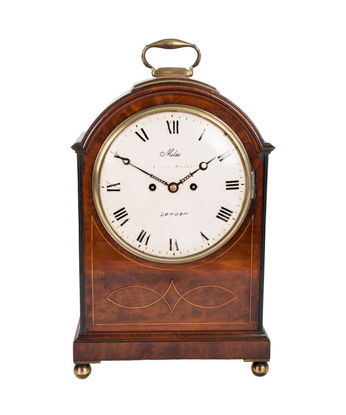 A Georgian III bracket clock