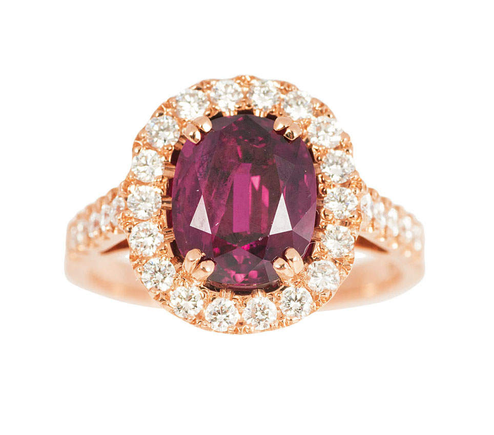 Hochwertiger Rubin-Diamant-Ring Hochwertiger Rubin-Diamant-Ring