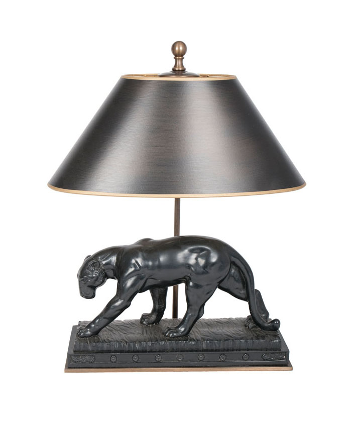 Art-déco-Tischlampe 'Panther'