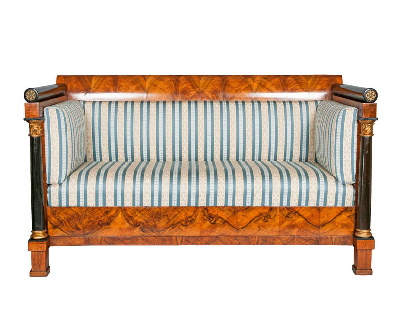 An elegant Empire settee