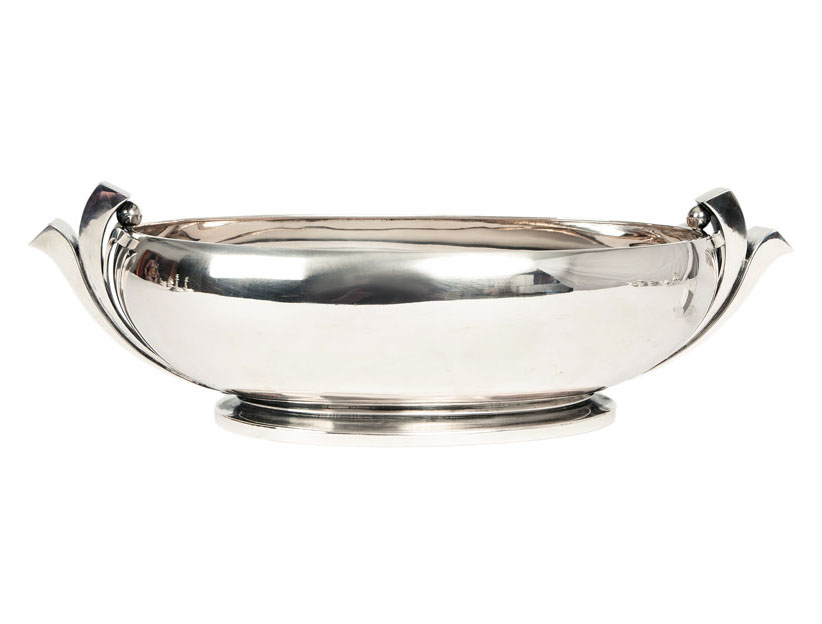 An oblong Art Deco bowl