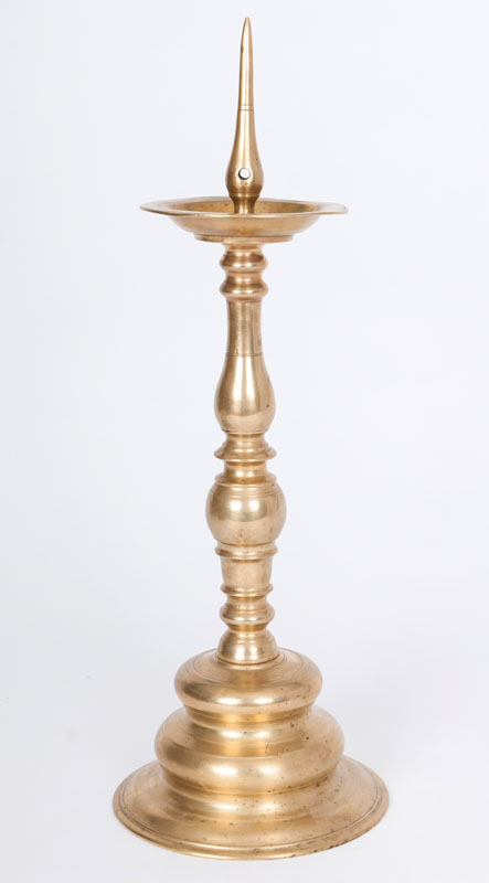 A large baroque candle holder