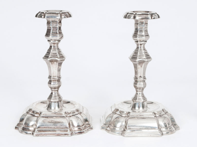 A pair of candelsticks in the Baroque style