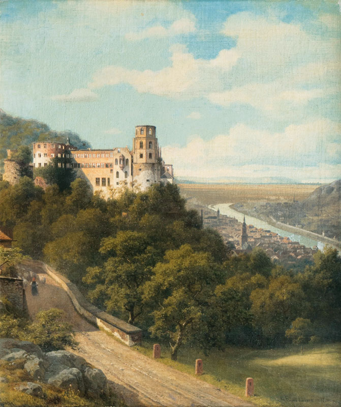 Heidelberg mit dem Schloß