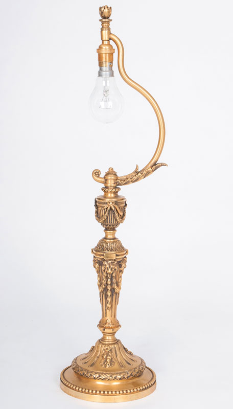 A table lamp of Louis Seize style