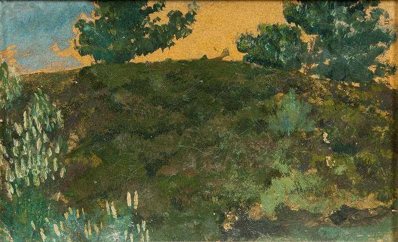 Postcard with Heath Landscape
