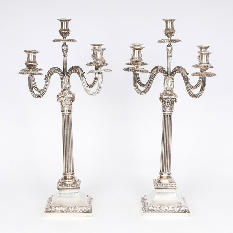 A pair candelabras of classically style