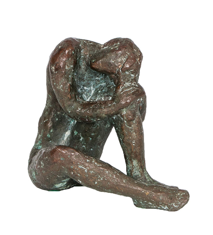 Bronze-Skulptur 'Sitzende'