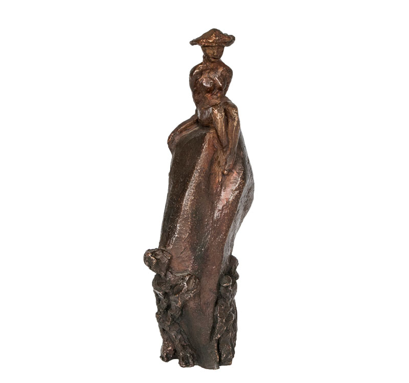 A bronze sculpture