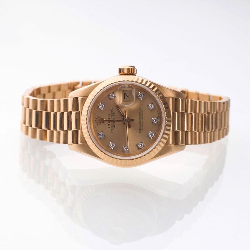 A ladie's watch 'Oyster Perpetual Datjust' by Rolex