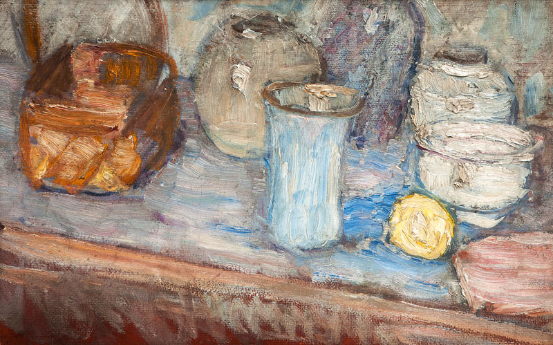 Table Still Life with Lemon