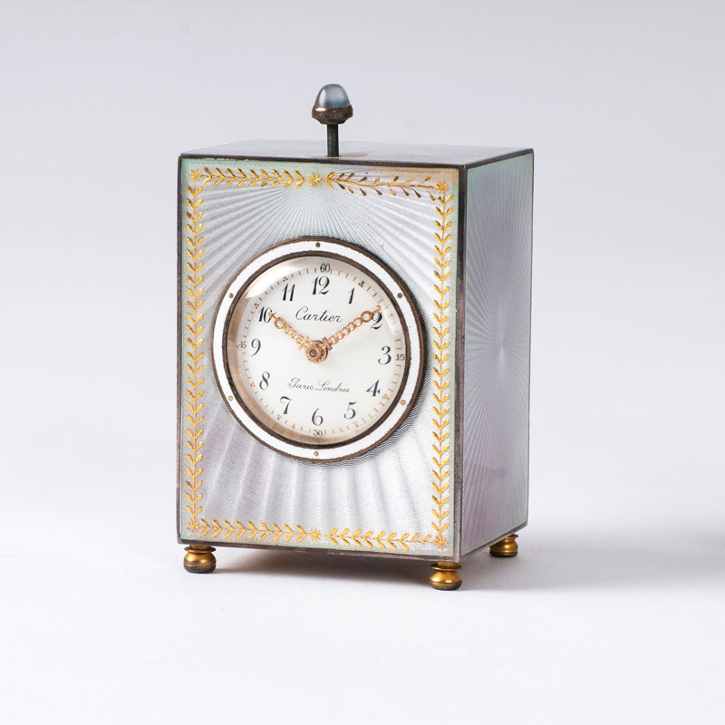 A rare repeater table clock by Cartier