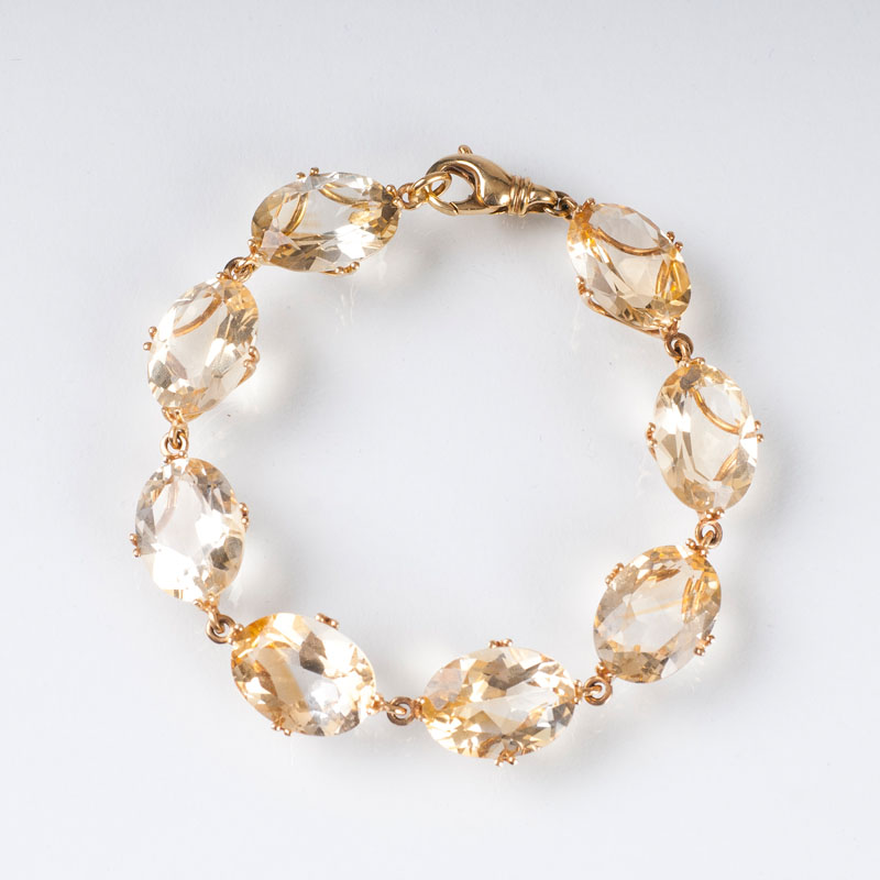 A citrine bracelet