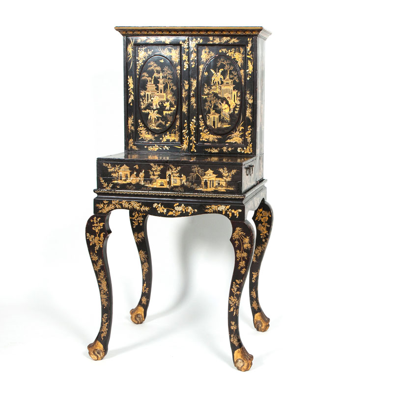 A Chinese export lacquer 'onheur du jour'