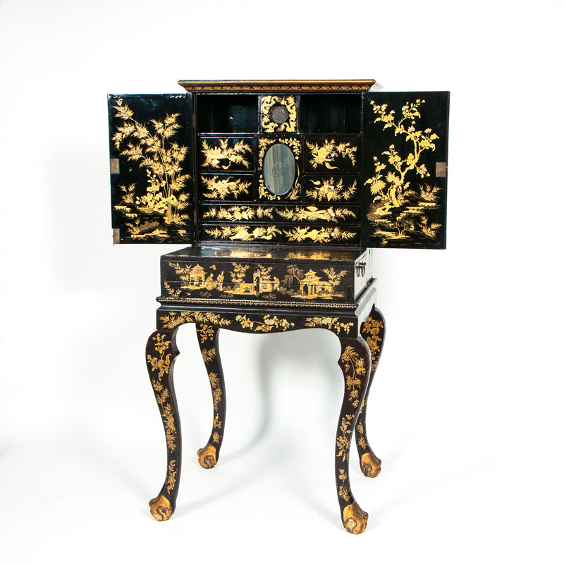 A Chinese export lacquer 'onheur du jour' - image 2