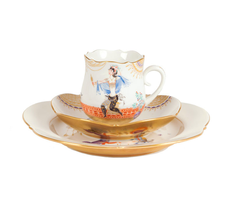 Heinz Werner - Umfangreiches Meissen-Kaffeeservice '1001 Nacht' für 6 Personen Umfangreiches Meissen-Kaffeeservice '1001 Nacht' für 6 Personen