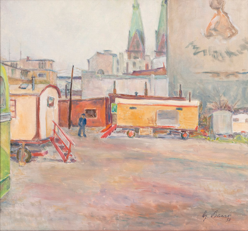 Hans-Günther Baass - Backyard of the Hamburg Hansa Theatre Backyard of the Hamburg Hansa Theatre