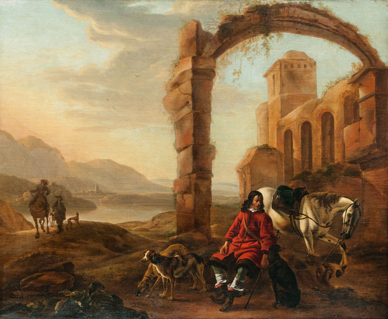 Jan Baptist Weenix - Resting Rider Resting Rider