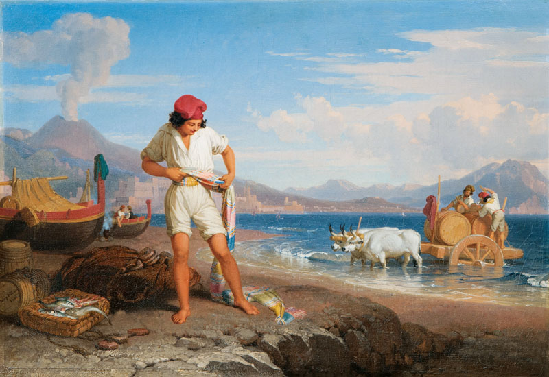 Fischer in der Bucht von Neapel