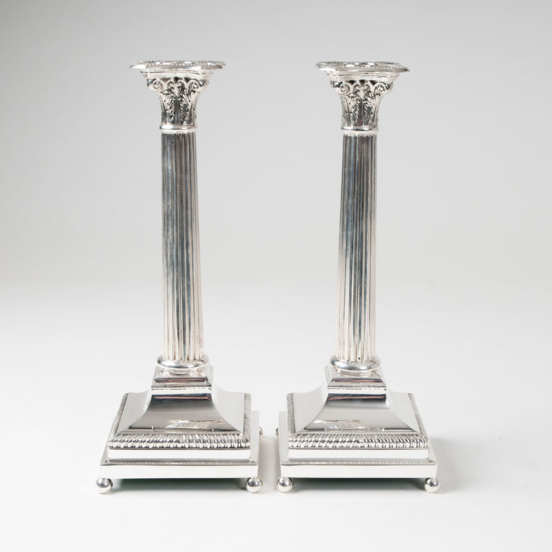 A pair of classical candlesticks