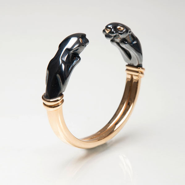 A bangle bracelet 'Panther' by Cartier