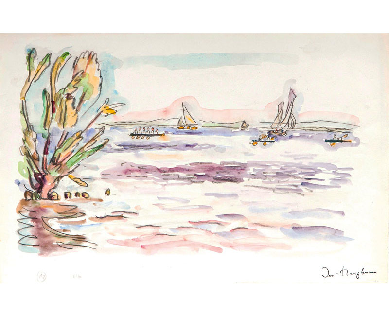 Ivo Hauptmann - Rowing Boat on the Elbe Rowing Boat on the Elbe