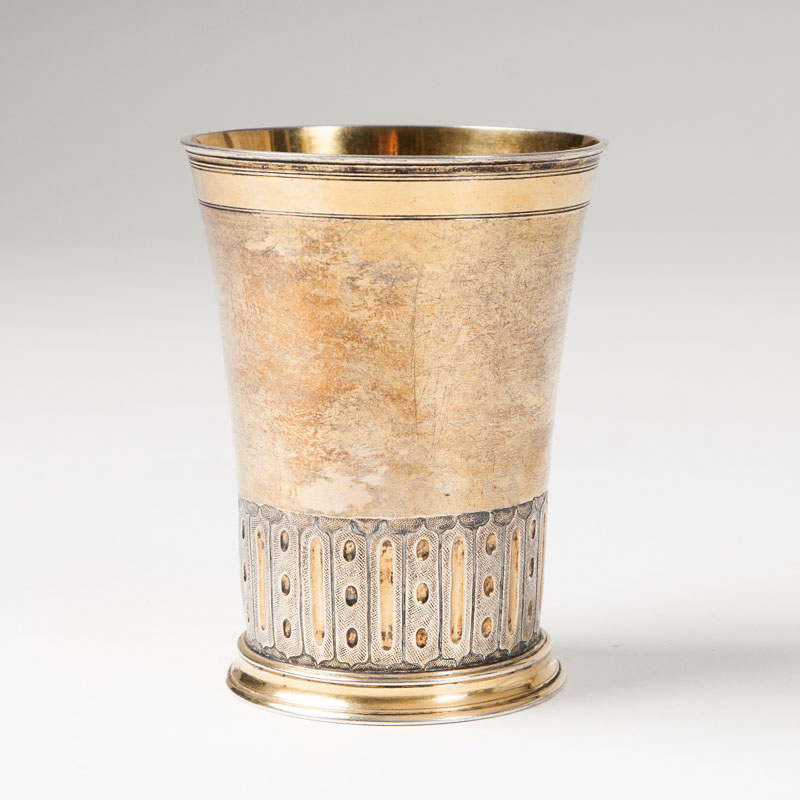 A gilded Régence beaker