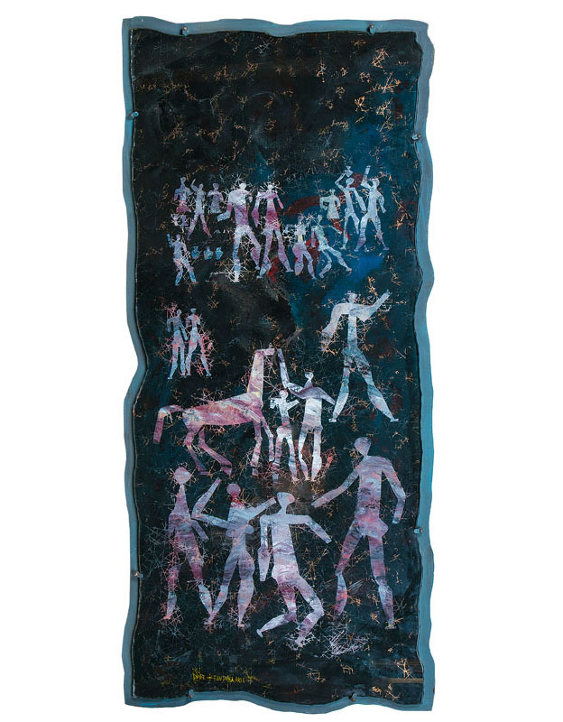 Duilio Barnabé (genannt 'Dubé') - An extraordinary reverse painting on glass An extraordinary reverse painting on glass