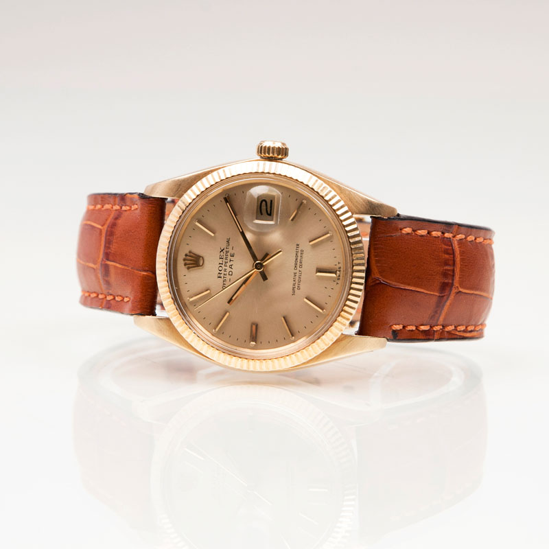 A gentlemen's wrist watch by Rolex 'Oyster Perpetual Date'