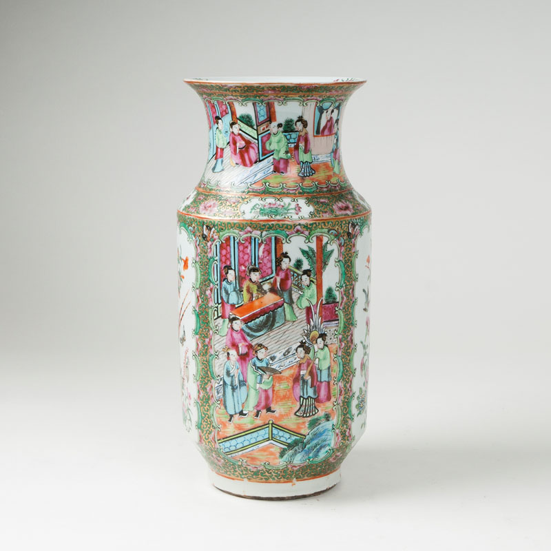 A 'Canton famille-rose' vase A 'Canton famille-rose' vase
