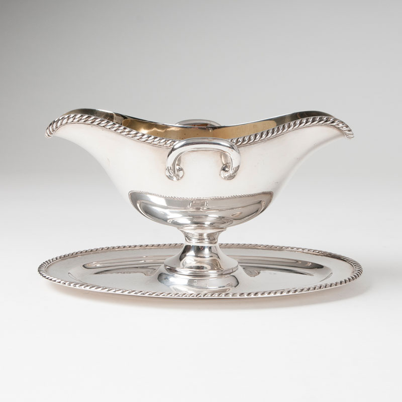 A classical gravy boat