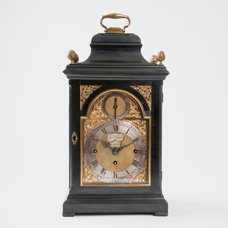 A rare Georgian bracket clock with carillon by James Tregent