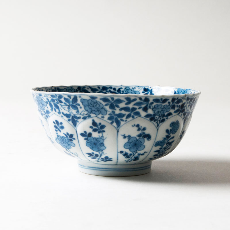 A bowl with flower painting