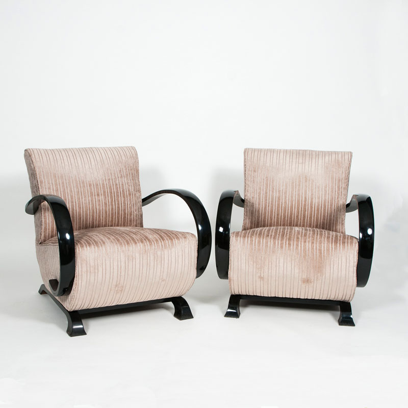 A pair of Art Déco armchairs