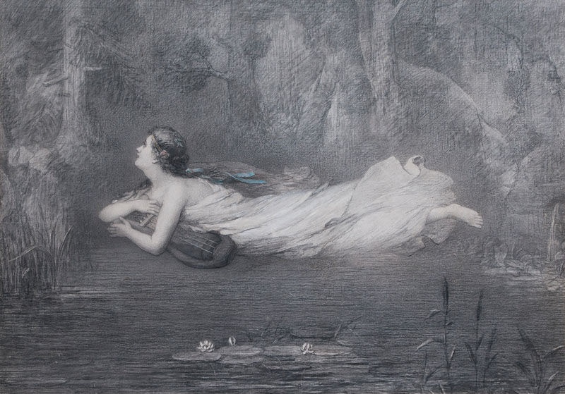 Nymph by a Pond