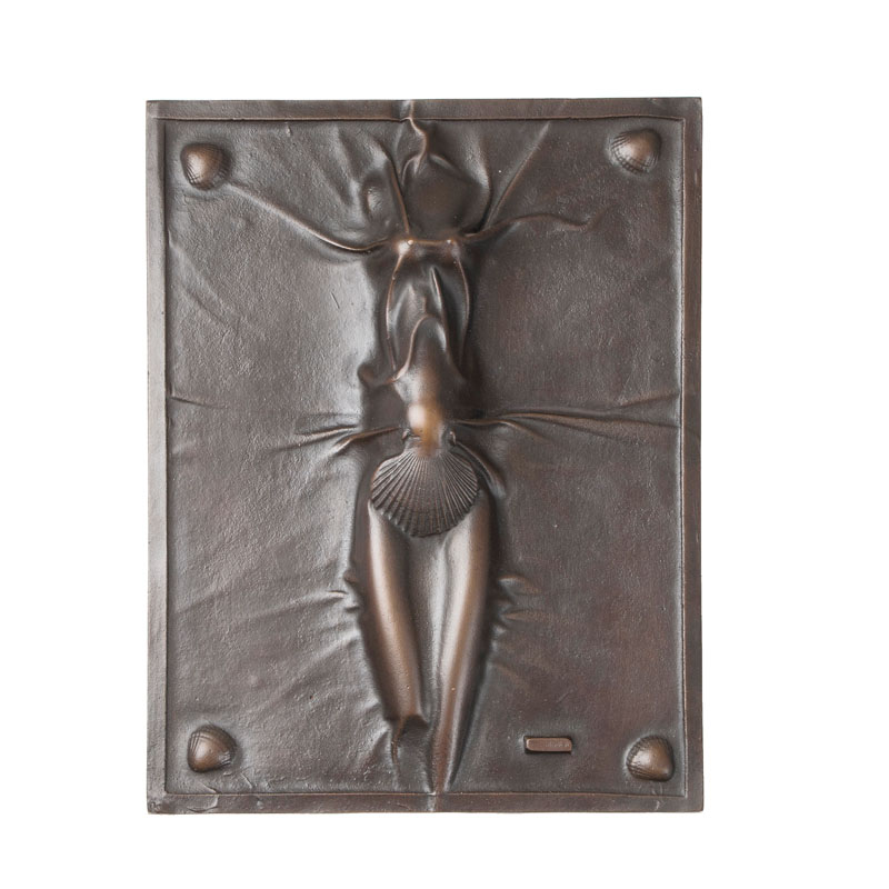 A bronze relief 'Aphrodite'