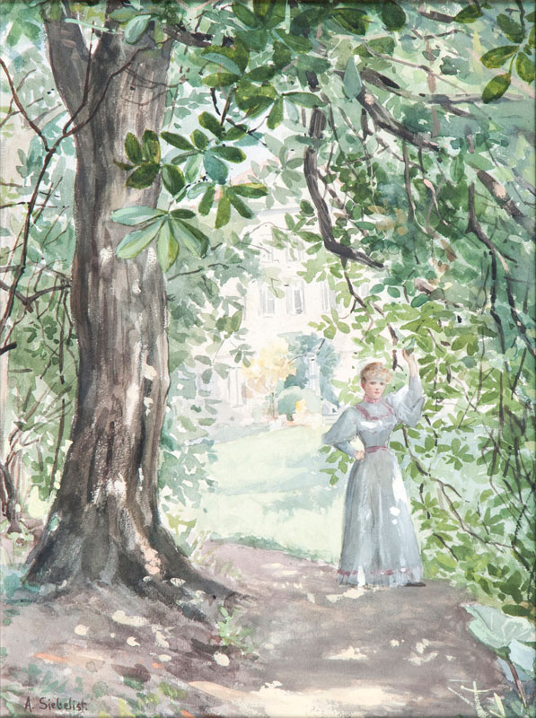 Junge Frau im Park