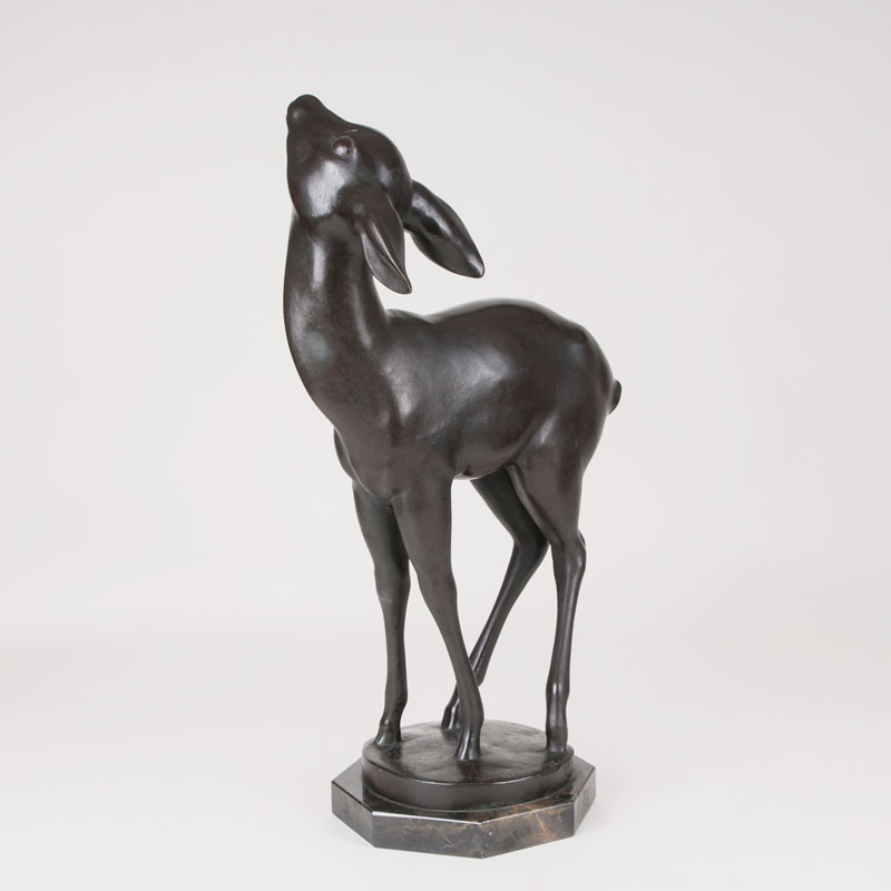 A bronze sculpture 'Fawn'