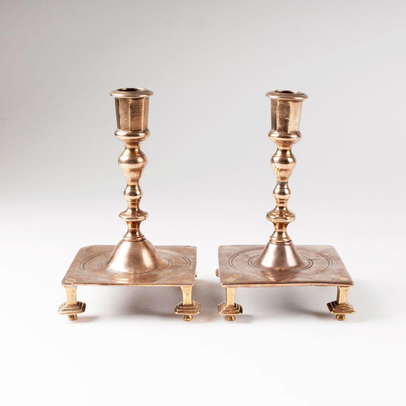 A pair of spanish baroque candlesticks