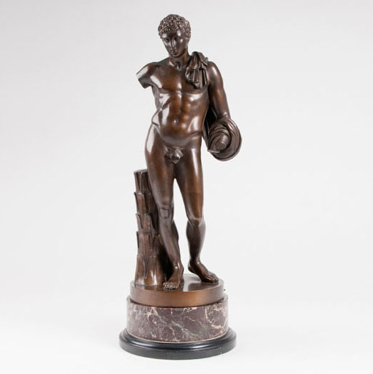 A bronze sculpture 'Narcissus'