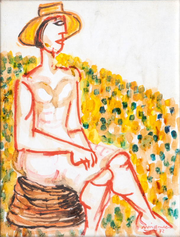 Woman on a Flower Meadow