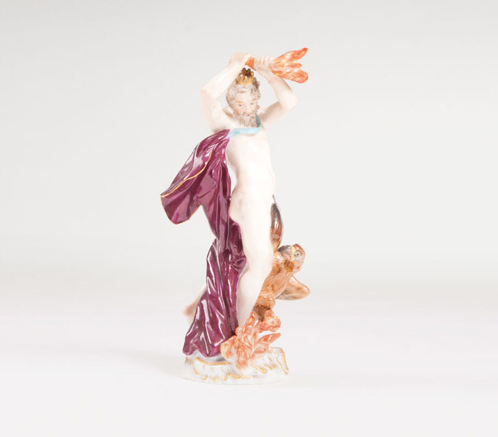 A porcelain figure 'allegory of fire'