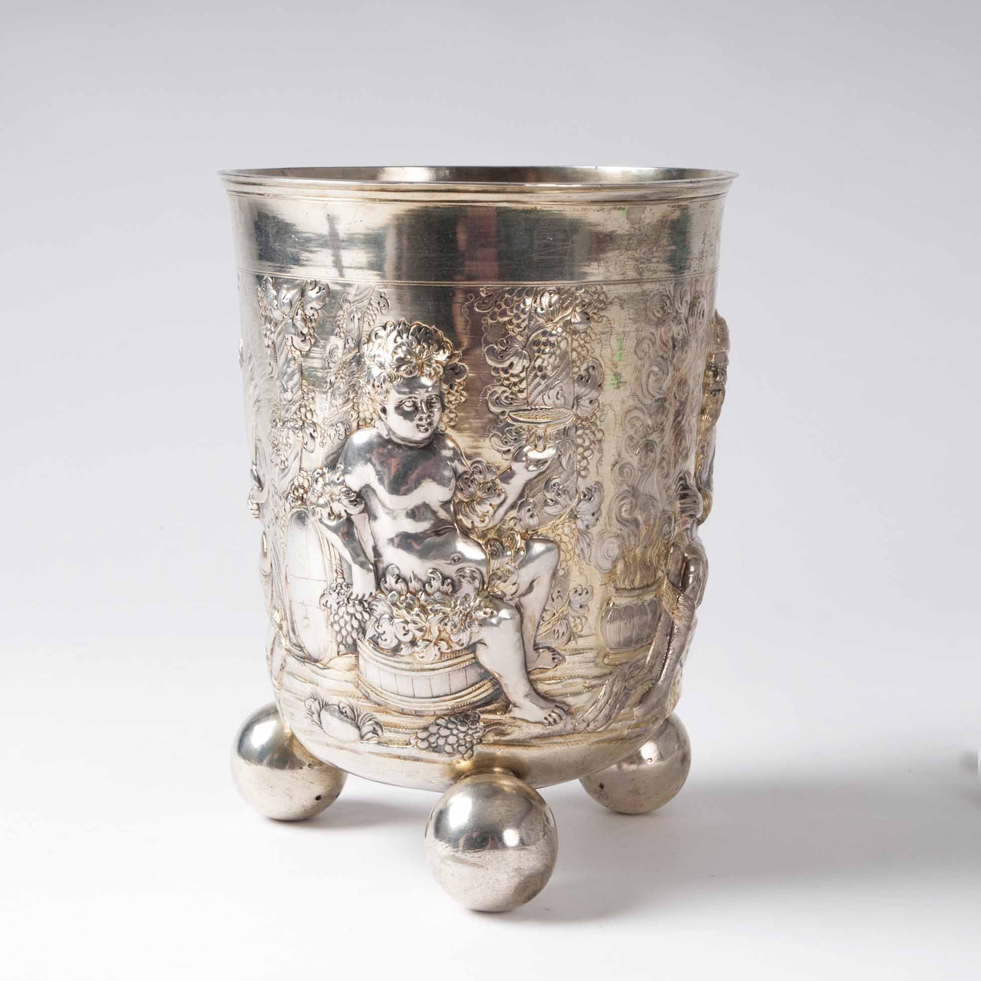 A museum-like grand beaker with chased allegory of the four seasons - image 4
