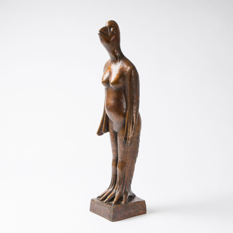 A bronze sculpture 'Songstress II'