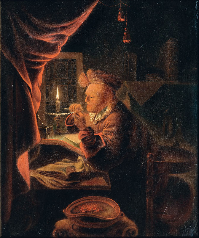 Gerard Dou, Schule/Nachfolge - Der Dorfnotar Der Dorfnotar