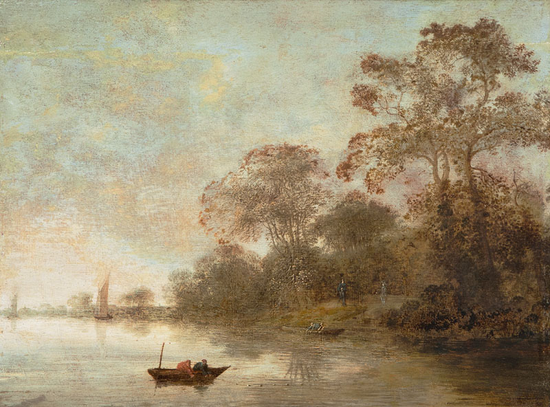 River with Fishermen