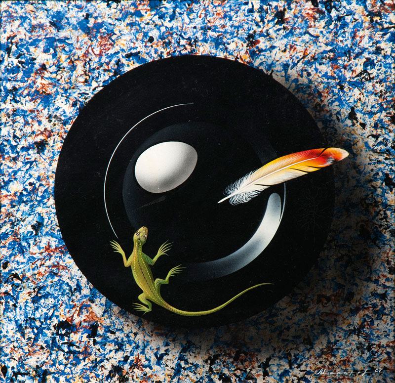 Nikolai Makarov - Lizard, Egg, Feather Lizard, Egg, Feather