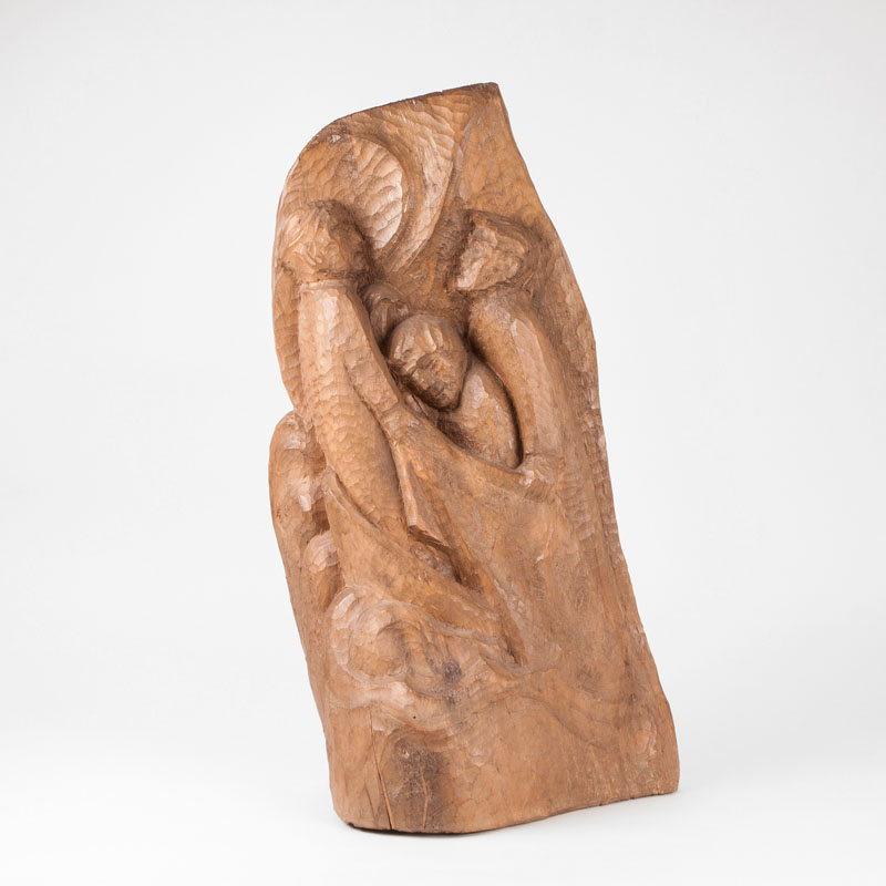 Holz-Skulptur 'Jesus sammelt seine Jünger'
