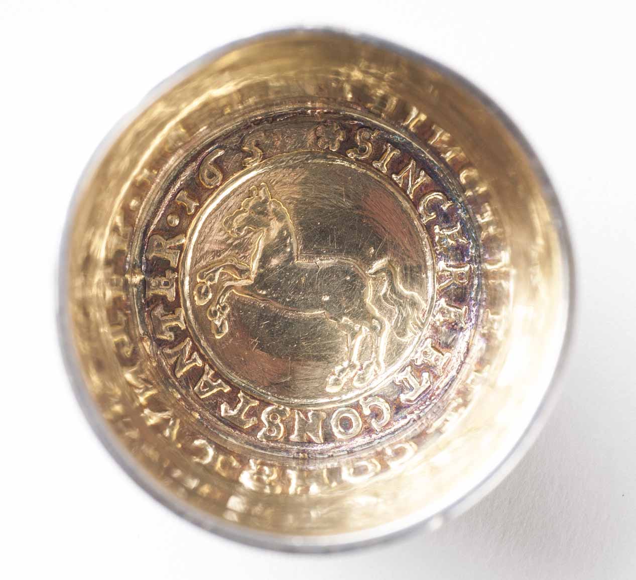 A rare miniature beaker with coin of Duchy Brunswick-Lueneburg - image 3